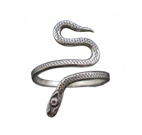  R002143 Handmade Sterling Silver Ring Snake Genuine Solid Stamped 925 Empress